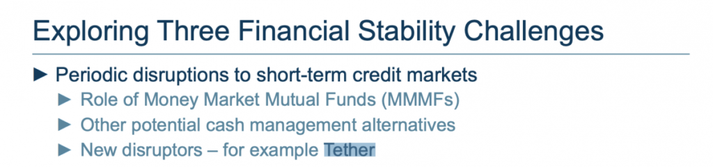 В ФРС назвали стейблкоин Tether «вызовом» для финансовой стабильности