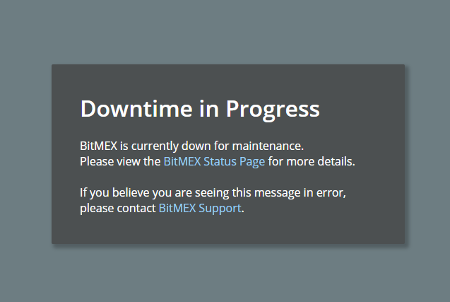 Криптодеривативная биржа BitMEX внезапно ушла в офлайн