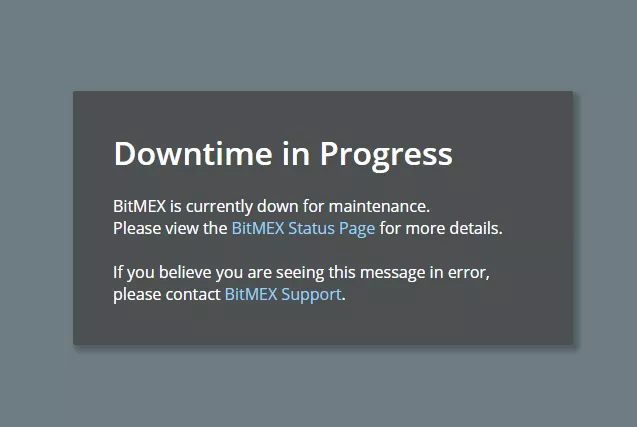 Криптодеривативная биржа BitMEX внезапно ушла в офлайн