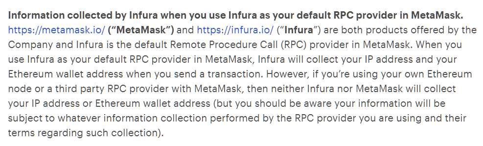 В ConsenSys предупредили о сборе Infura пользовательских данных в MetaMask