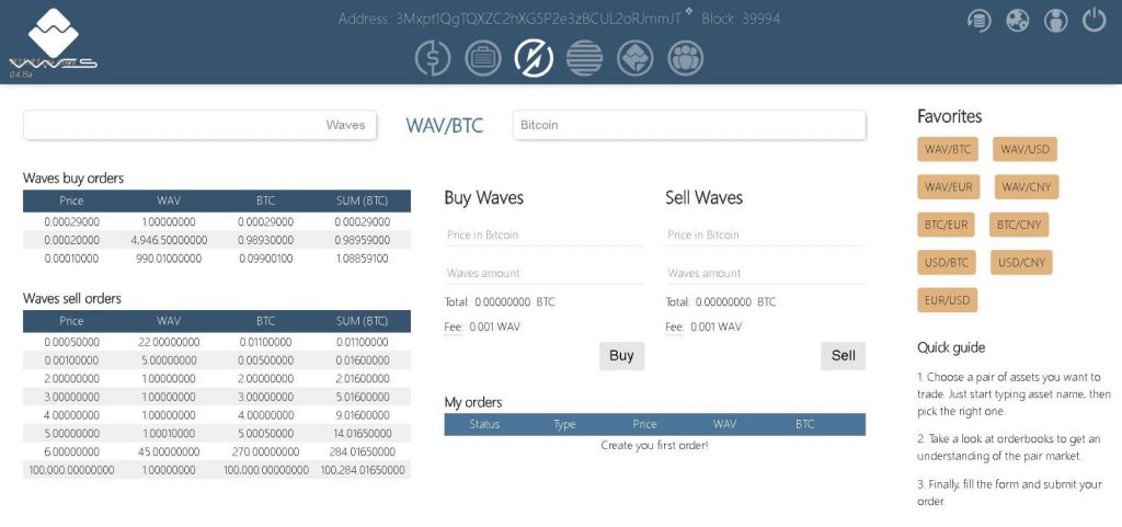 Децентрализованная биржа DEX запущена в Lite-клиенте Waves