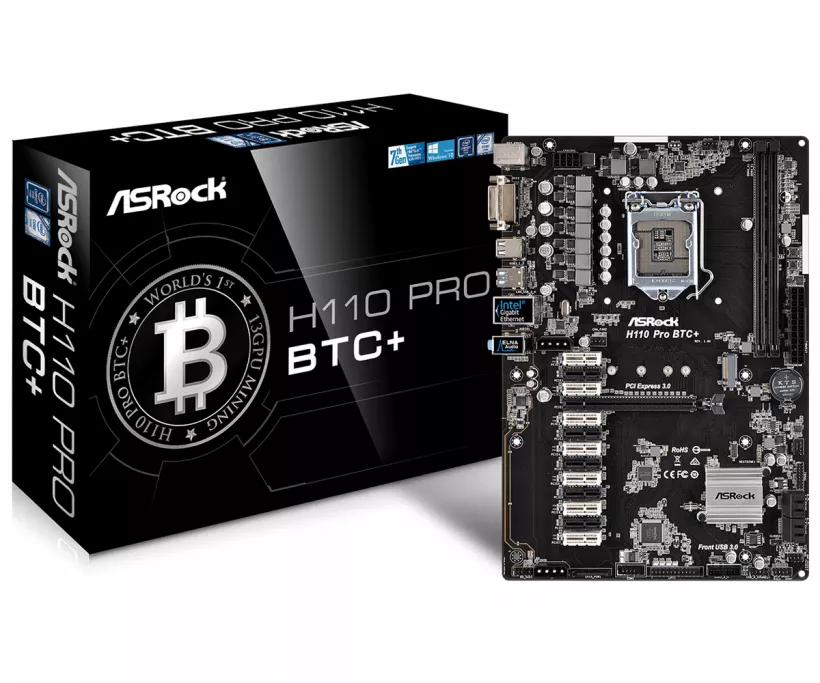 ASRock выпустила материнскую плату для майнинга с 13-ю разъемами для видеокарт