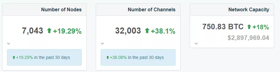 В сети Lightning Network работает более 7000 нод
