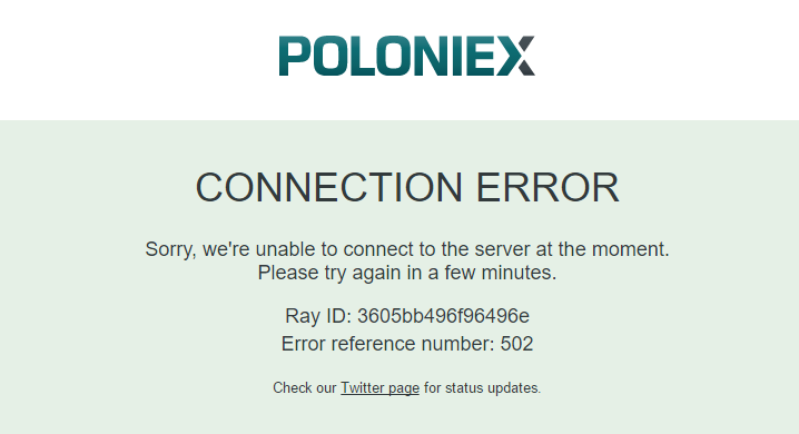 Биржа Poloniex снова испытывает технические проблемы