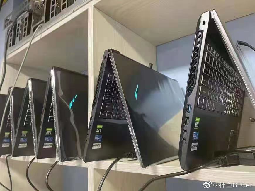 Майнеры из Китая собрали ферму из ноутбуков. Она способна приносить $77 000 в Ethereum за год