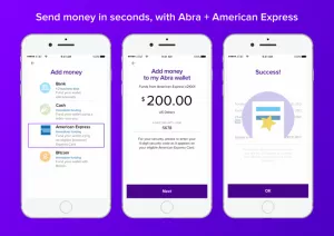 Пользователи приложения Abra смогут покупать биткоины через American Express