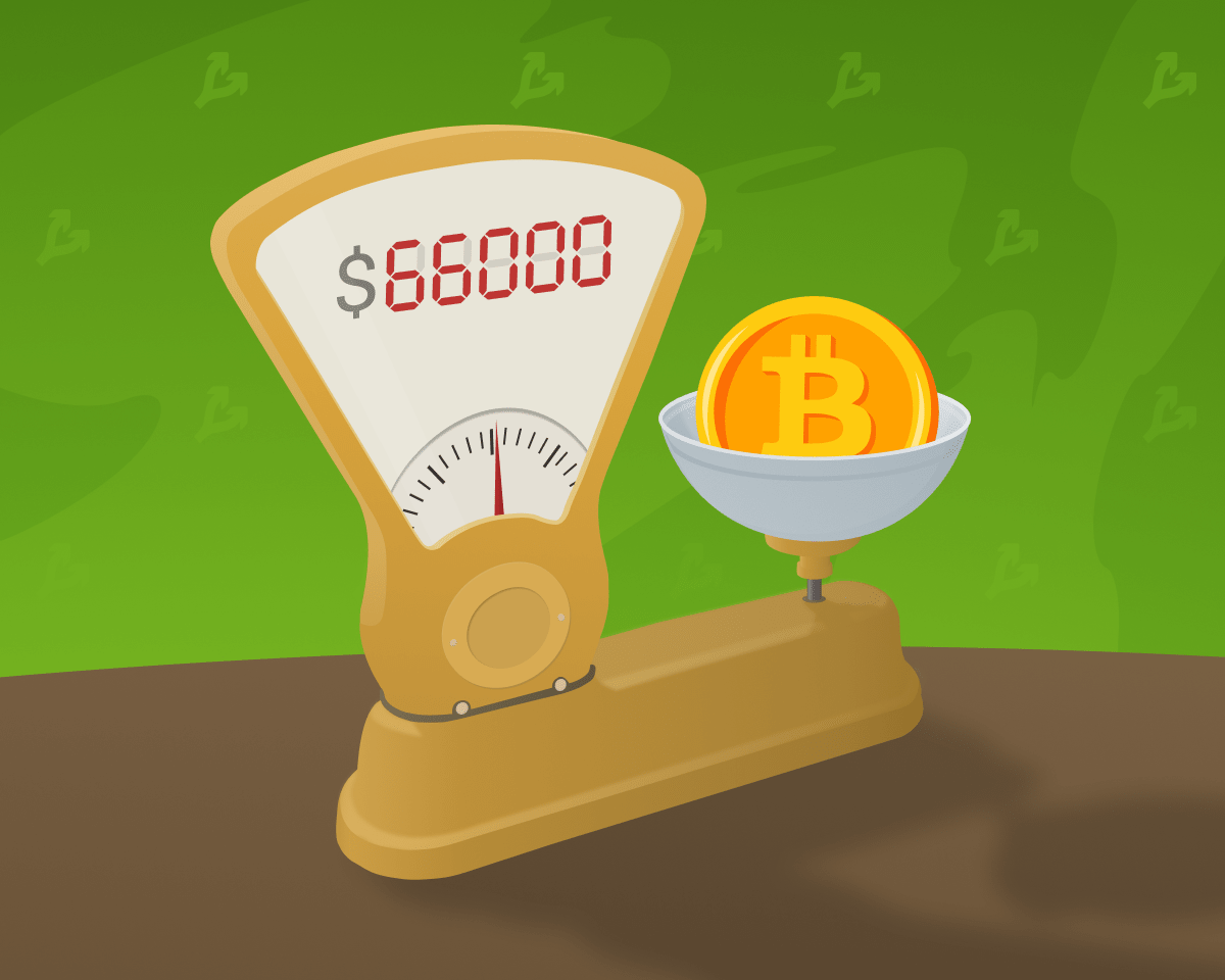 Цена биткоина обновила исторический максимум выше $66 000