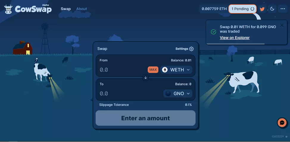 Коровы в темном лесу: обзор децентрализованной биржи CowSwap