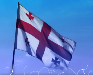 Georgian flag грузия флаг крипта биткоин