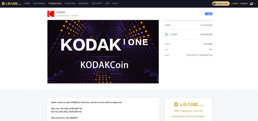 Создатели токена KODAKCoin обвинили криптобиржу LBank в мошенничестве