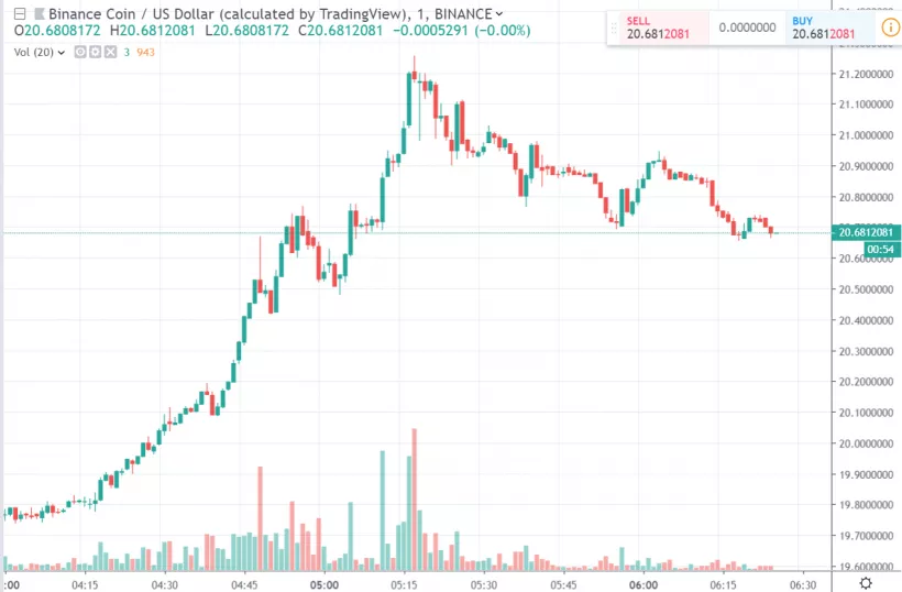 Цена Binance Coin растет на фоне информации о возможном запуске основной сети Binance Chain