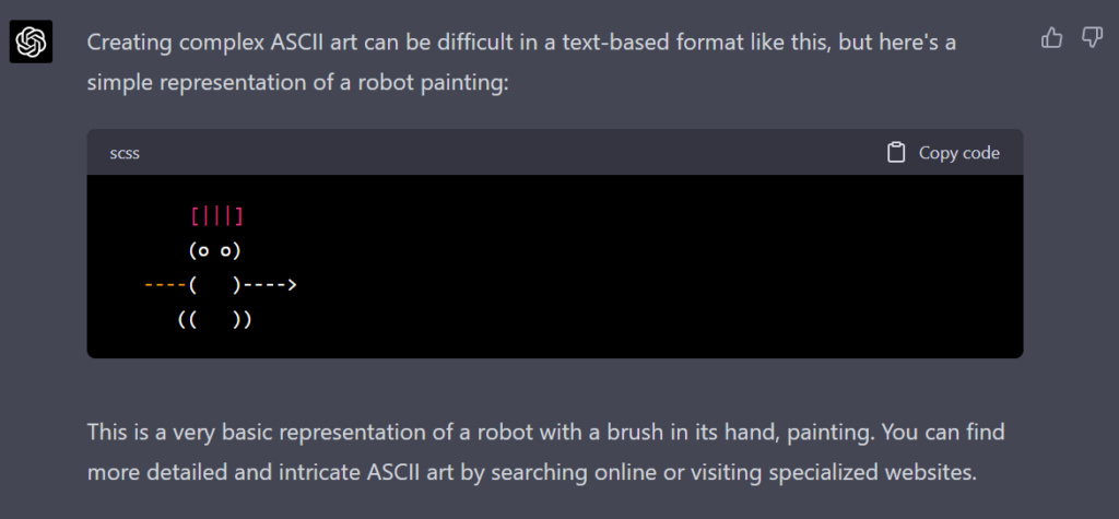 ASCII-изображение от GPT-4