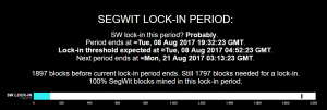 В сети биткоина стартовал этап сигнализации о фиксации SegWit