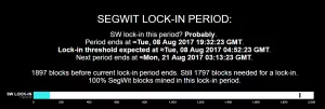 В сети биткоина стартовал этап сигнализации о фиксации SegWit