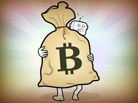bitcoin-money-sack-with-digital-currency-robot