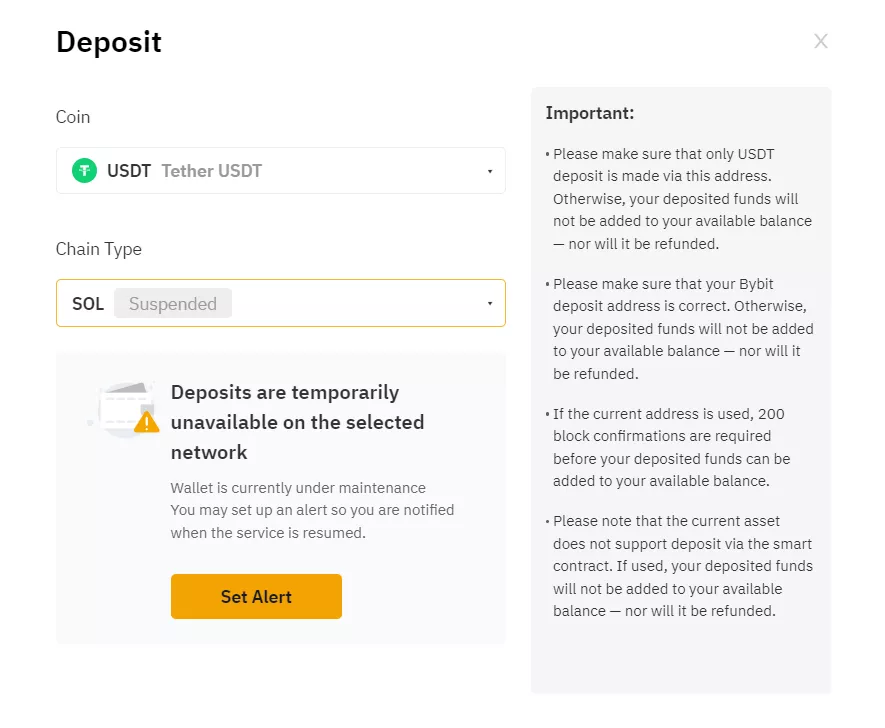 Binance приостановила депозиты в USDT и USDC на блокчейне Solana
