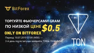 BitForex запустила фьючерсы токена GRAM