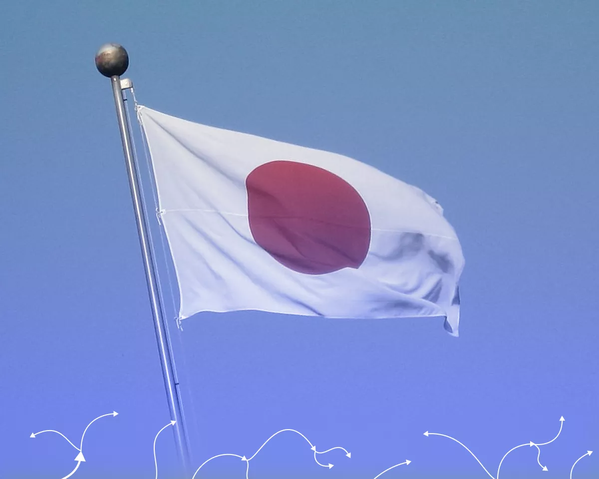 japan flag япония флаг крипта биткоин