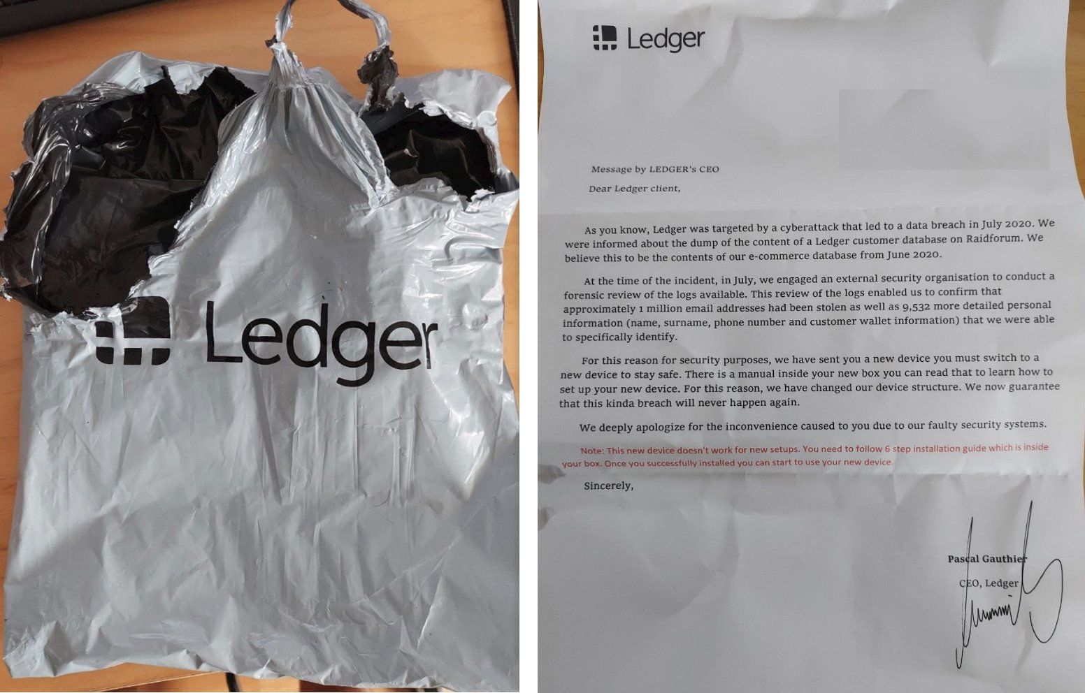 Мошенники разослали взломанные устройства Ledger для кражи криптовалют
