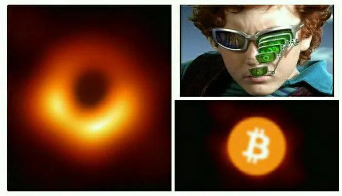 На первой фотографии черной дыры виден биткоин: обзор мемов прошедшей недели