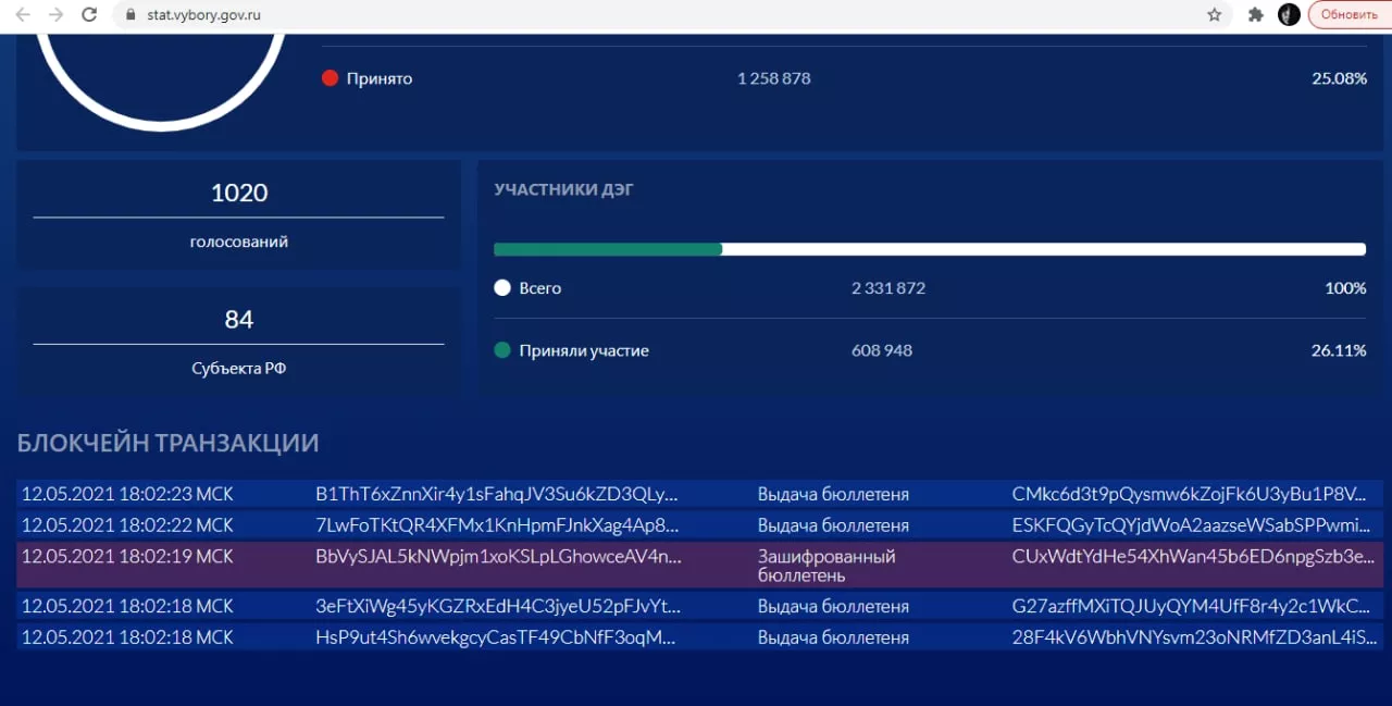 Тестовое блокчейн-голосование в РФ обвинили в непрозрачности