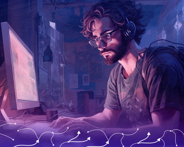 прграммист ученый programmer at laptop scientist