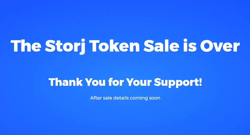 Команда Storj объявила об успешном завершении Token Sale проекта